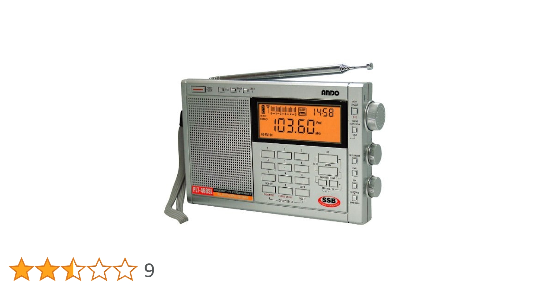 ANDO PL7-468SL PLL シンセサイズレシーバー アンドウ PL7-468SL ANDO PLL シンセサイザーラジオ 短波・SSBもOK （無線